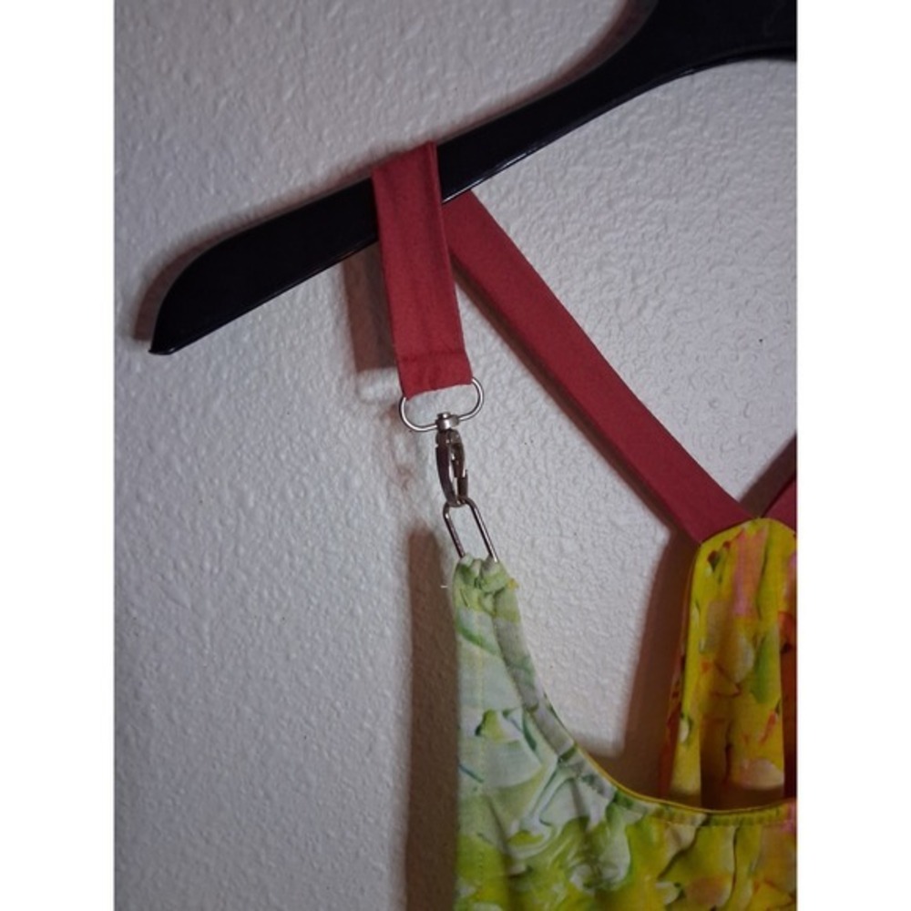 Artistic Impressionist Floral Jumpsuit Racerback Multicolor Sunflowers XL - Picture 4 of 7